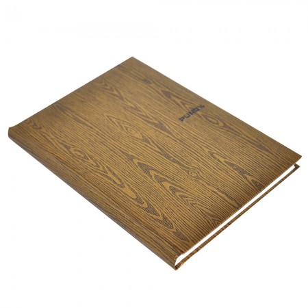 Shiny Wood Art paper Hardcover Notebook